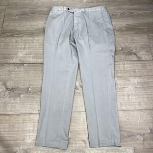 PT Torino Pants Mens‎ 54 Gray Silkochino Slim Fit Chino Dress Trousers Italy